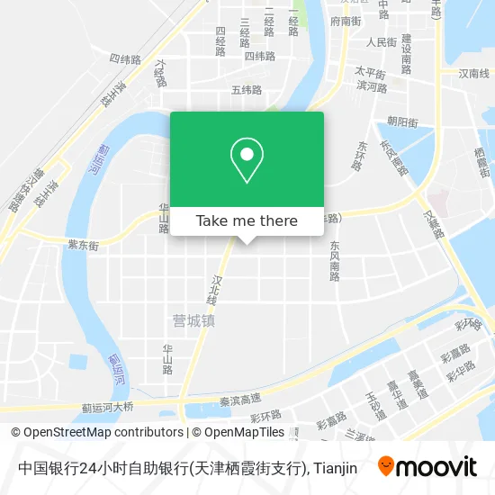 中国银行24小时自助银行(天津栖霞街支行) map