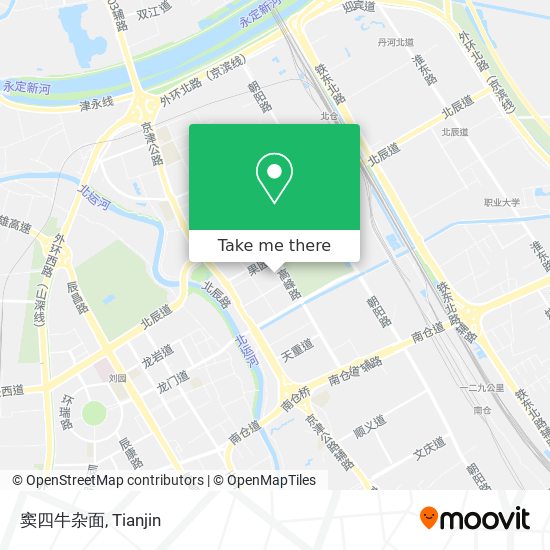 窦四牛杂面 map