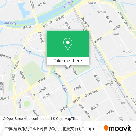 中国建设银行24小时自助银行(北辰支行) map