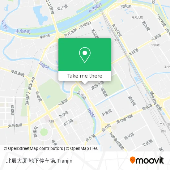 北辰大厦-地下停车场 map