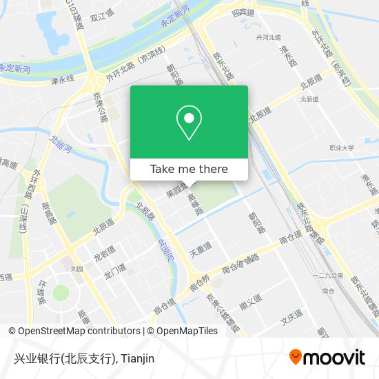 兴业银行(北辰支行) map