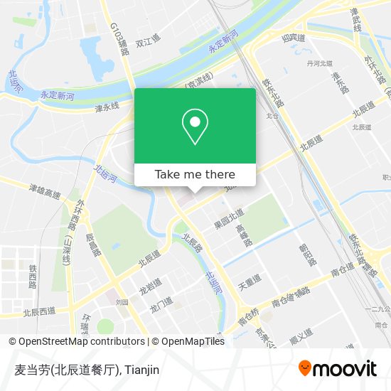 麦当劳(北辰道餐厅) map