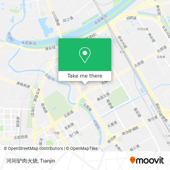 河间驴肉火烧 map