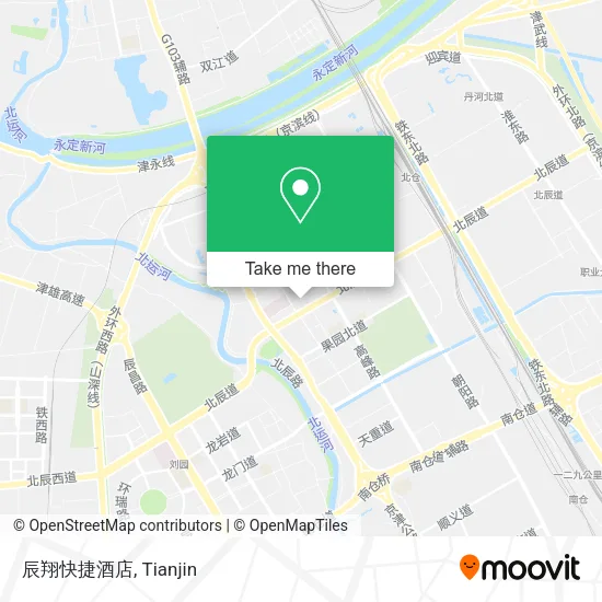 辰翔快捷酒店 map