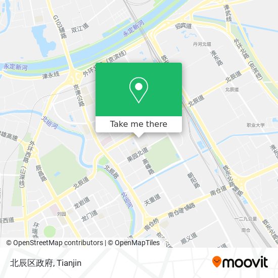 北辰区政府 map