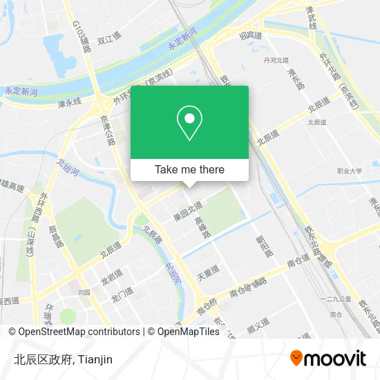 北辰区政府 map