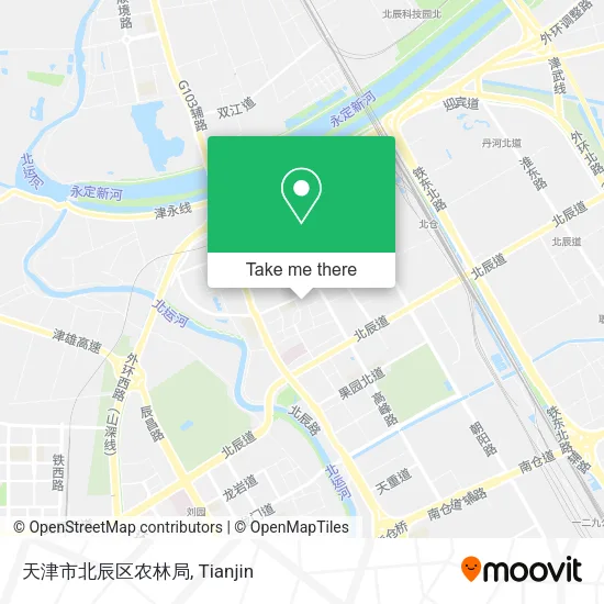 天津市北辰区农林局 map