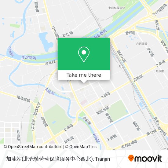 加油站(北仓镇劳动保障服务中心西北) map