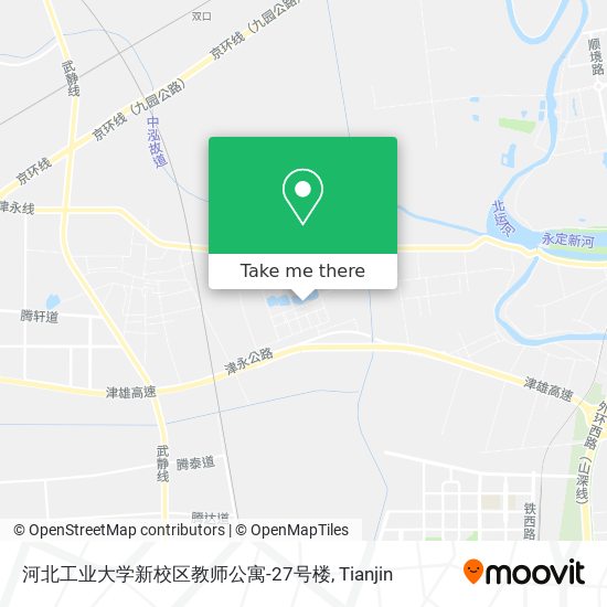 河北工业大学新校区教师公寓-27号楼 map