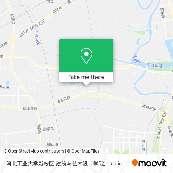 河北工业大学新校区-建筑与艺术设计学院 map
