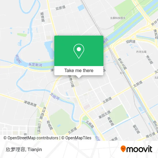 欣梦理容 map