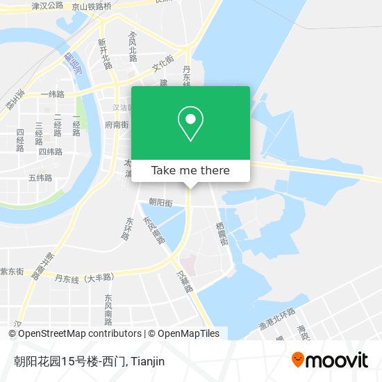 朝阳花园15号楼-西门 map