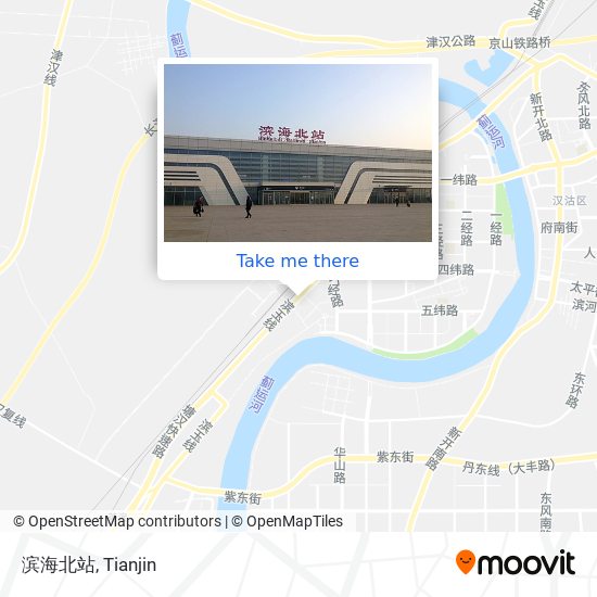 滨海北站 map