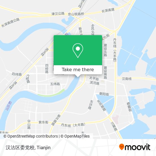 汉沽区委党校 map