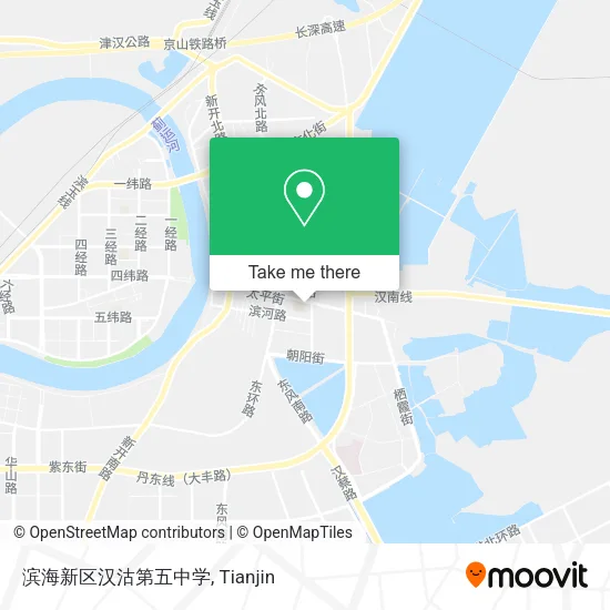 滨海新区汉沽第五中学 map