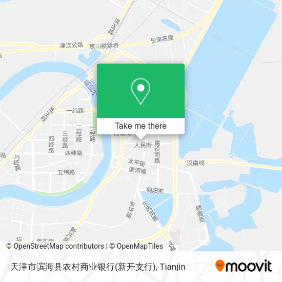 天津市滨海县农村商业银行(新开支行) map