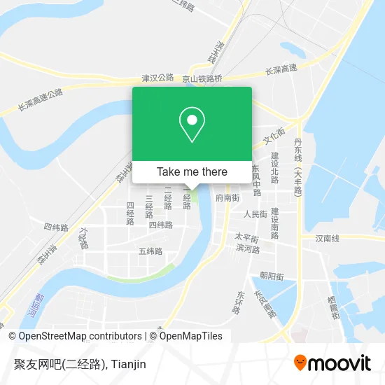 聚友网吧(二经路) map