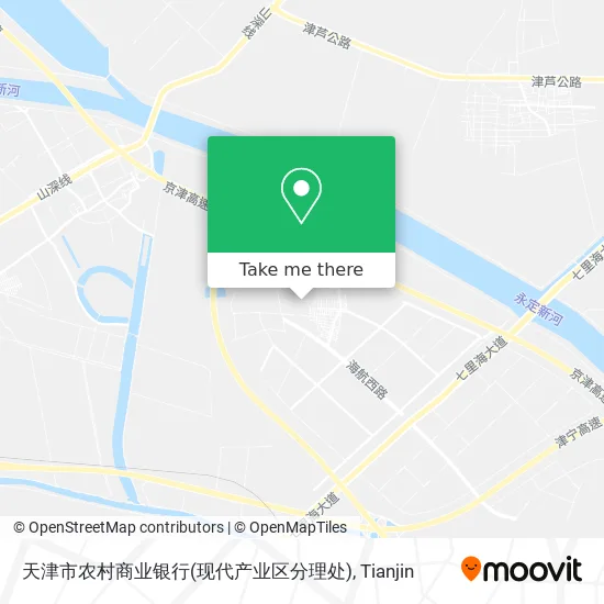 天津市农村商业银行(现代产业区分理处) map