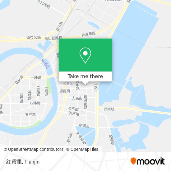 红霞里 map