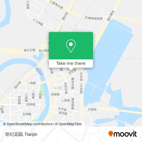 世纪花园 map