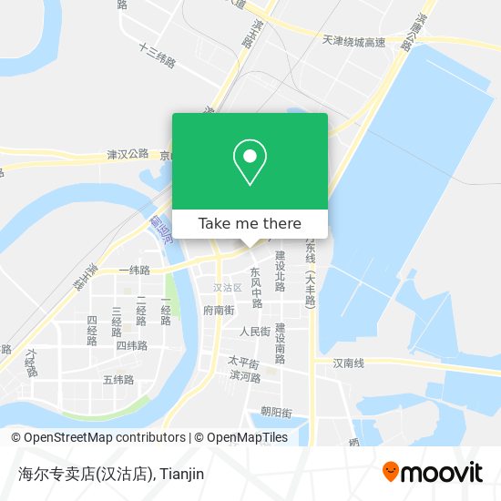 海尔专卖店(汉沽店) map