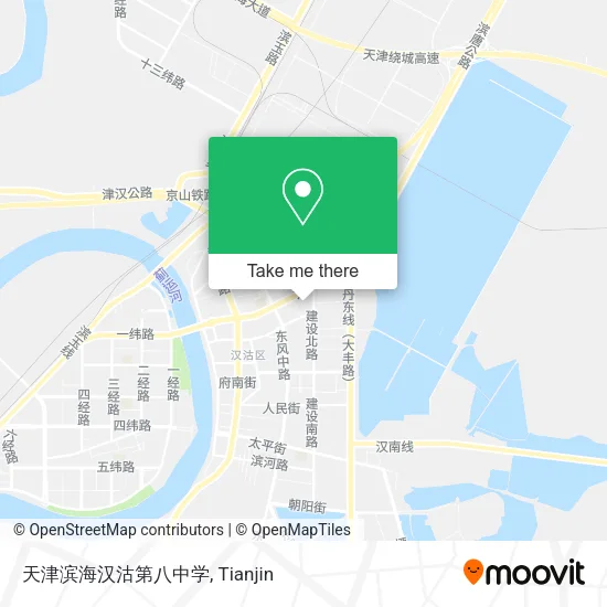 天津滨海汉沽第八中学 map
