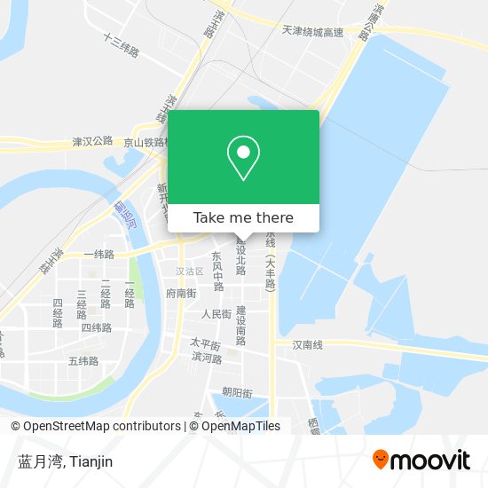 蓝月湾 map