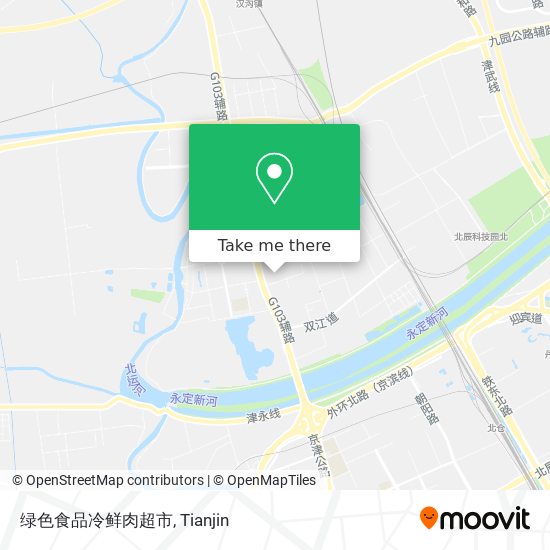 绿色食品冷鲜肉超市 map