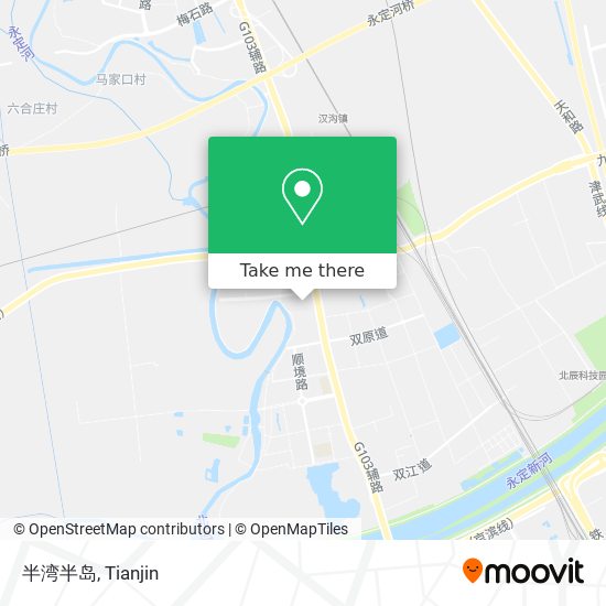 半湾半岛 map