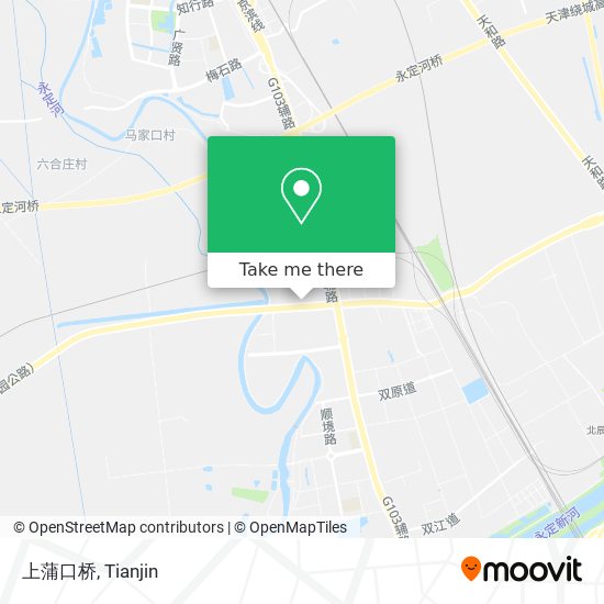 上蒲口桥 map