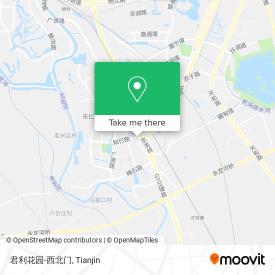 君利花园-西北门 map