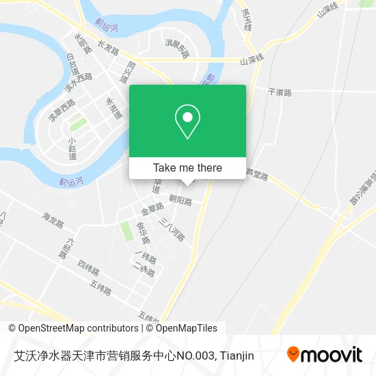 艾沃净水器天津市营销服务中心NO.003 map