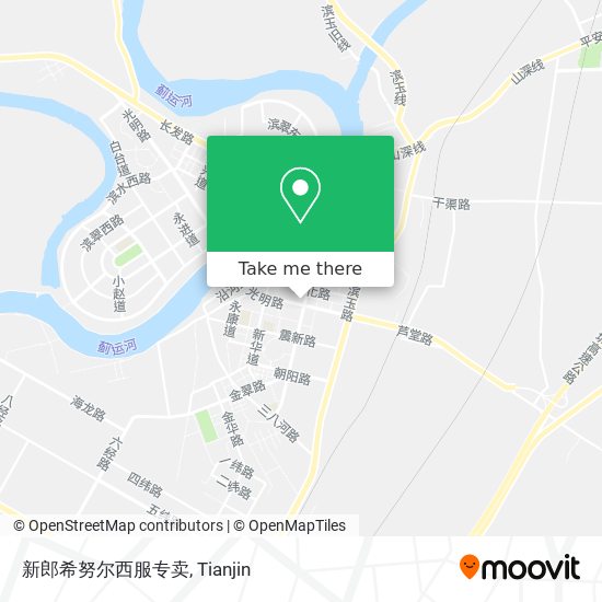 新郎希努尔西服专卖 map