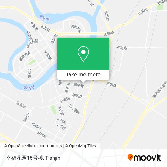 幸福花园15号楼 map