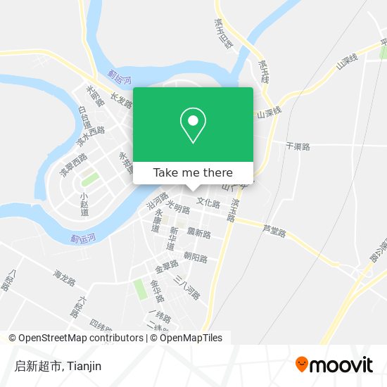 启新超市 map