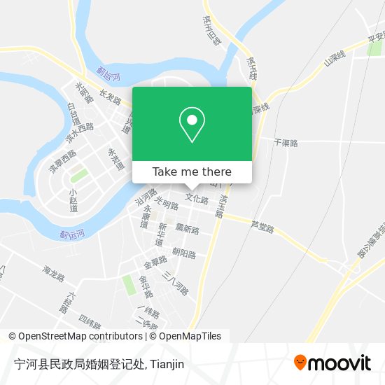 宁河县民政局婚姻登记处 map