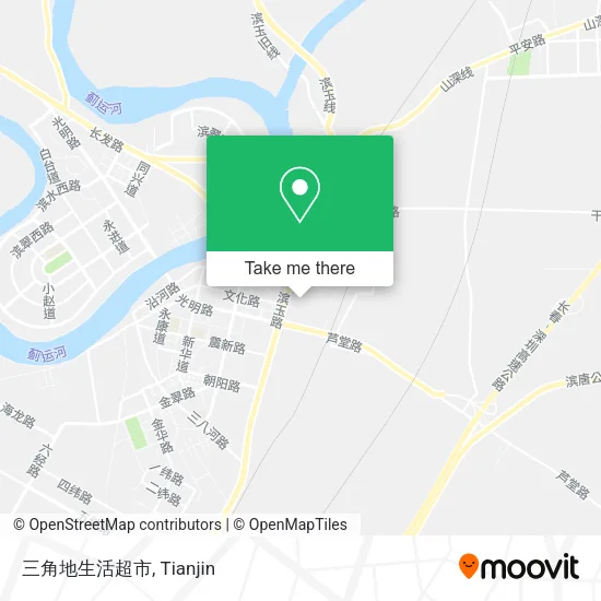 三角地生活超市 map