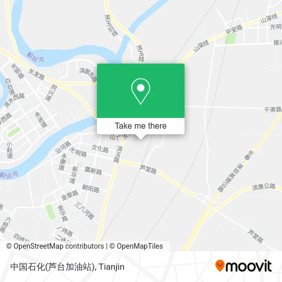 中国石化(芦台加油站) map