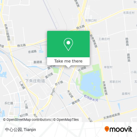 中心公园 map