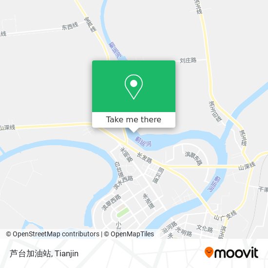 芦台加油站 map