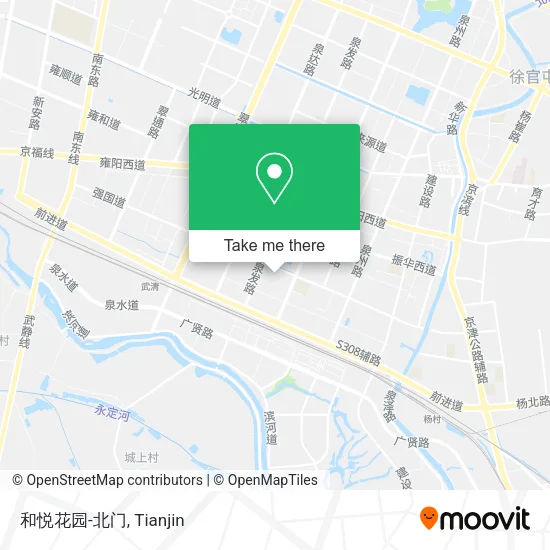 和悦花园-北门 map