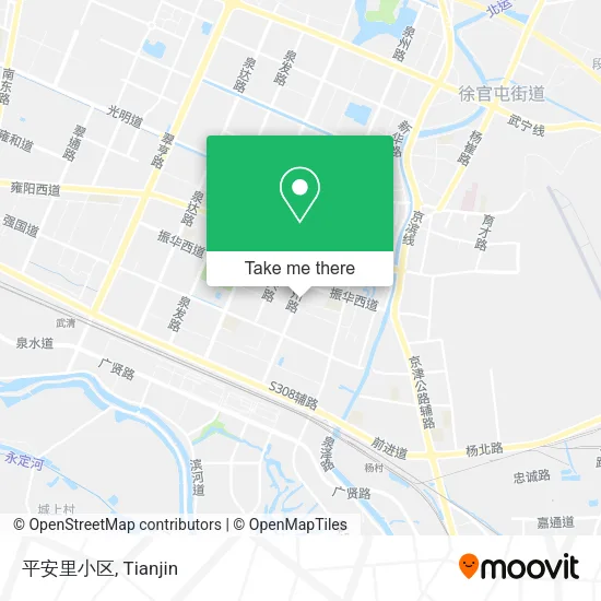 平安里小区 map