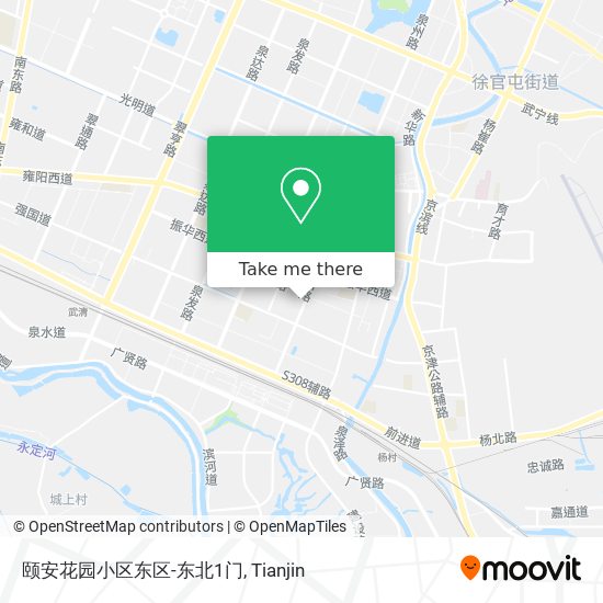 颐安花园小区东区-东北1门 map