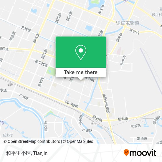 和平里小区 map