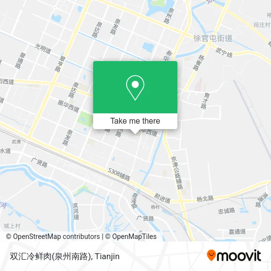 双汇冷鲜肉(泉州南路) map