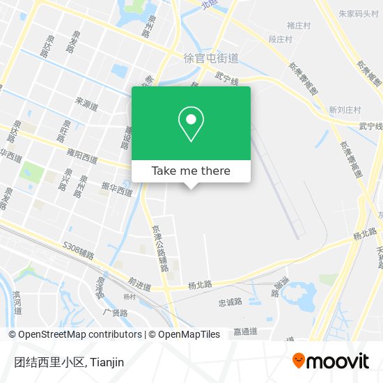 团结西里小区 map