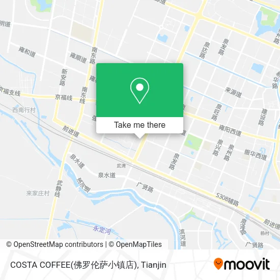 COSTA COFFEE(佛罗伦萨小镇店) map