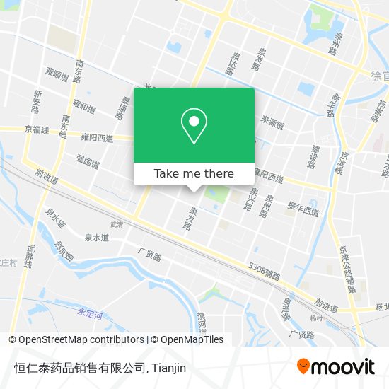 恒仁泰药品销售有限公司 map