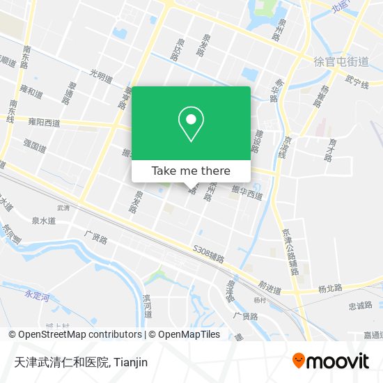 天津武清仁和医院 map