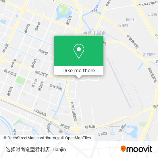 选择时尚造型君利店 map